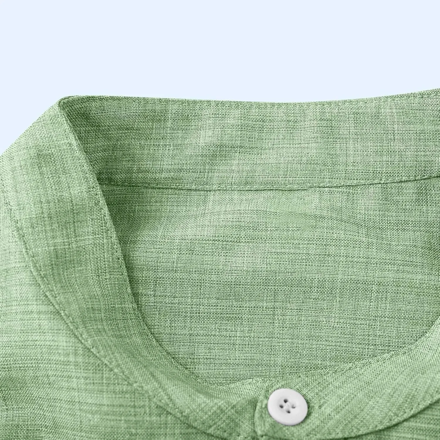 3/4 Length Sleeve Mens Shirts Casual Stylish V Neck Button Up Cotton Linen Henley Shirt Summer Beach Vacation Clothes