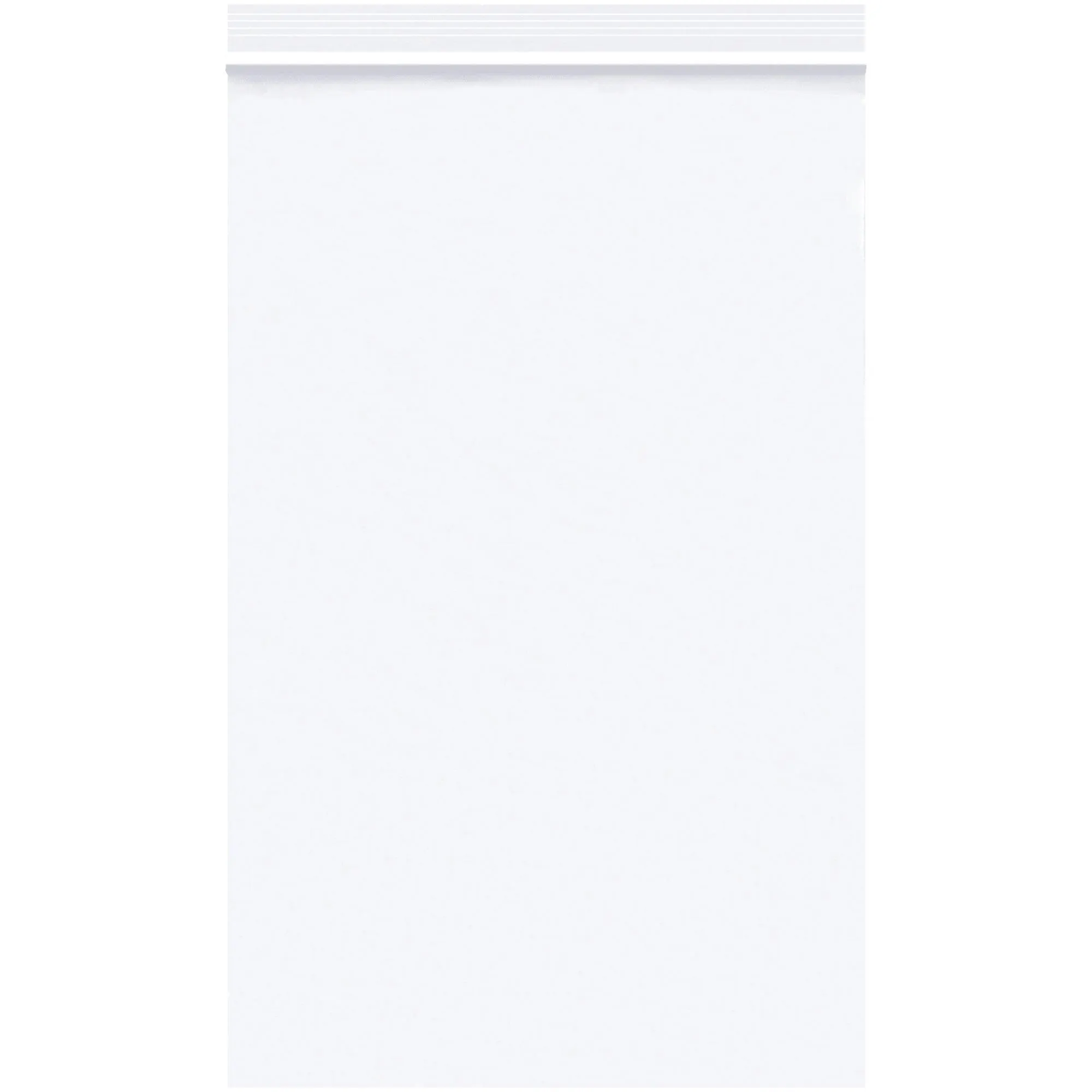 5 x 8" - 2 Mil White Reclosable Poly Bags
