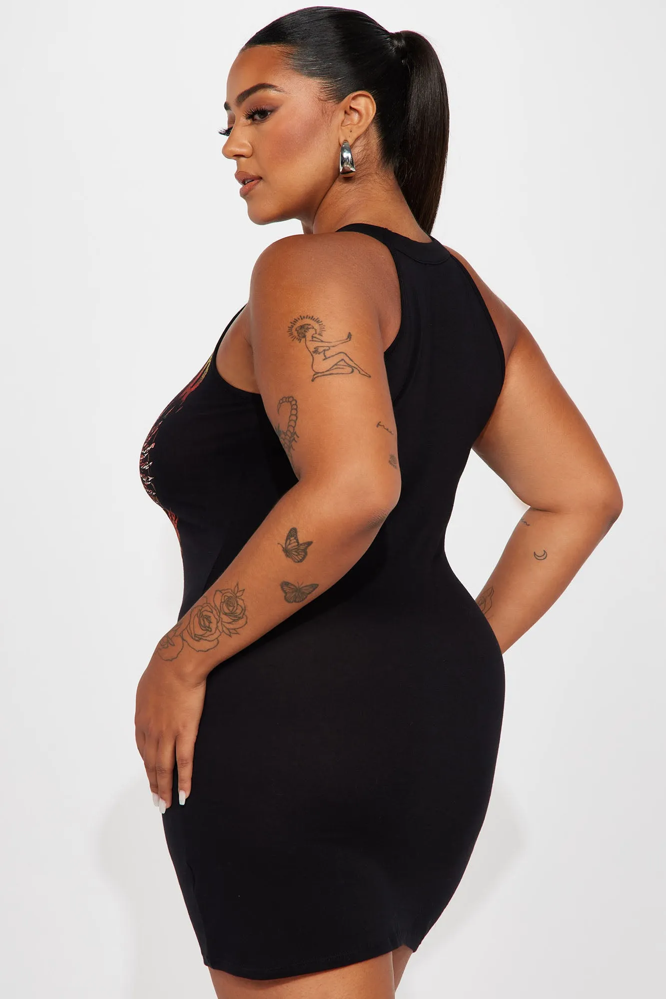 Be Fearless Mini Dress - Black/combo