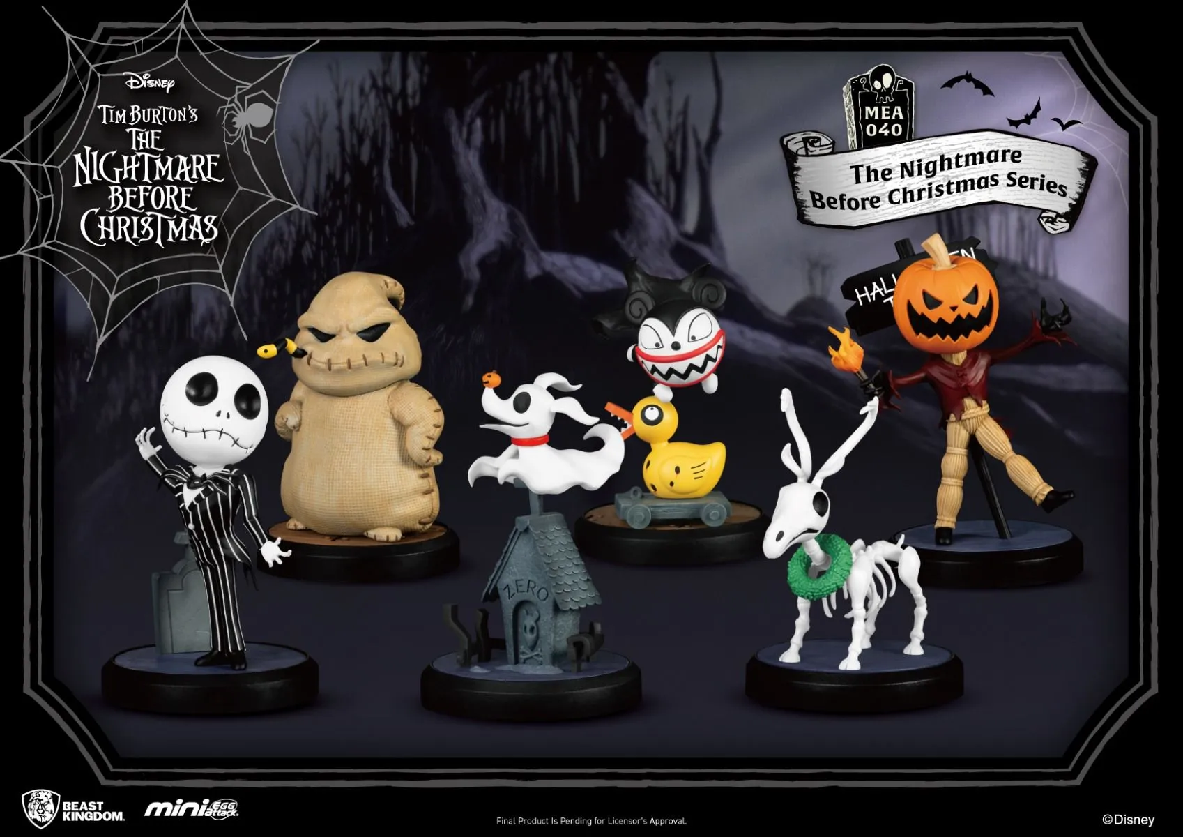 Beast Kingdom Mini Egg Attack: Disney Mundo De Jack - Reno Esqueletico MEA-040