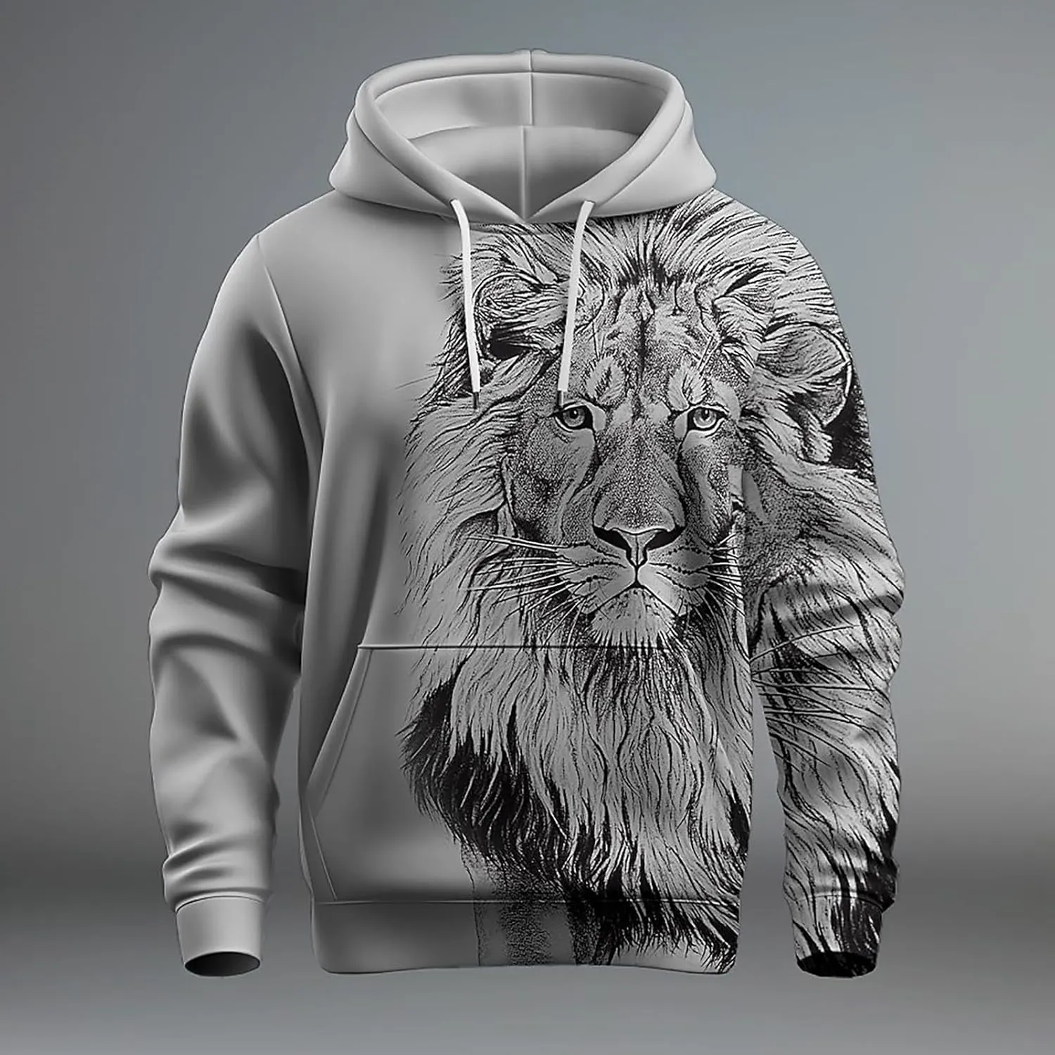 Black Jacket Sleeved Hoodie Hooded Sweatshirt Tops Outdoor Sweatshirt Shirt Heavy Weight Hoodies Men Black Mens