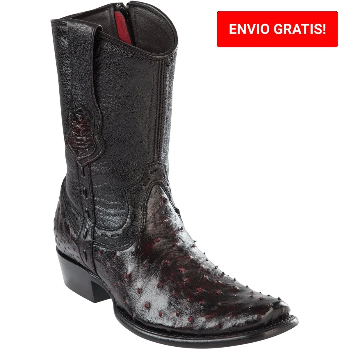 Botas de Avestruz Cortas Horma Dubai WW-279B0318