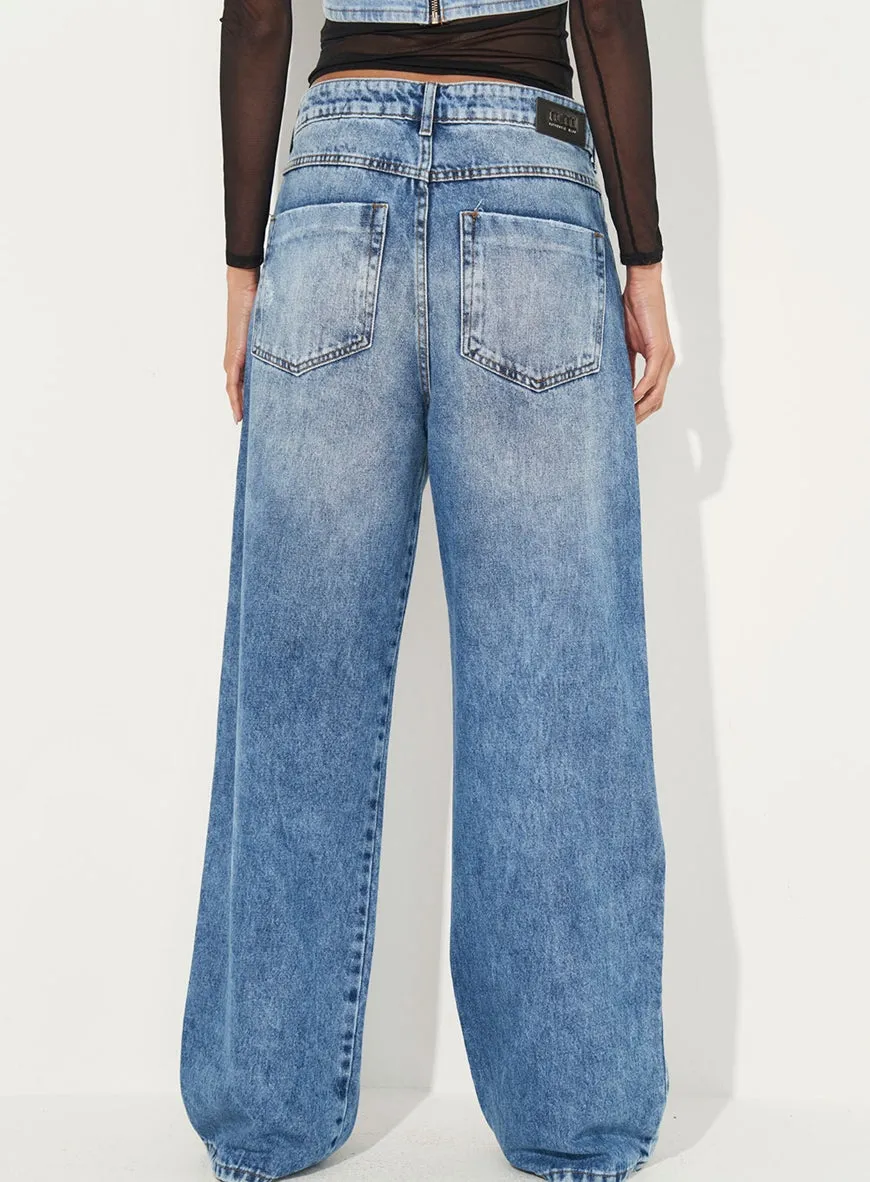 Calça Jeans Bruna Low Com Aplicação Colcci