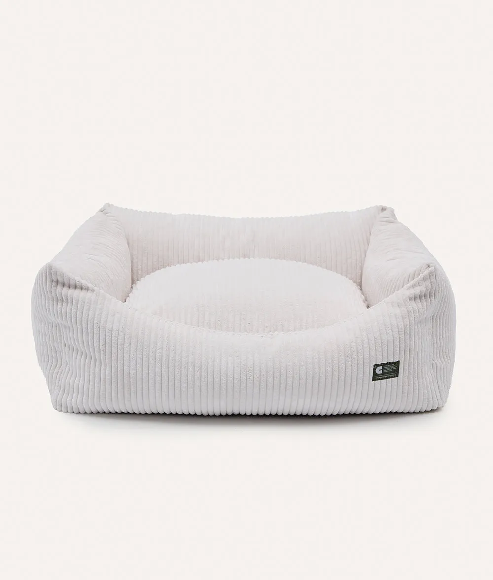 Cama Perro Pana Blanco Hueso, Snozy