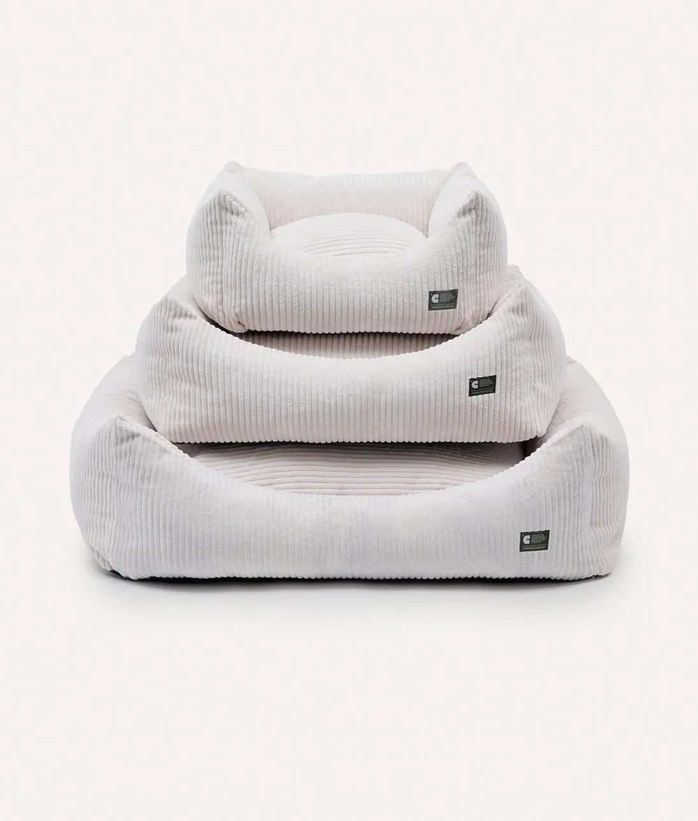 Cama Perro Pana Blanco Hueso, Snozy