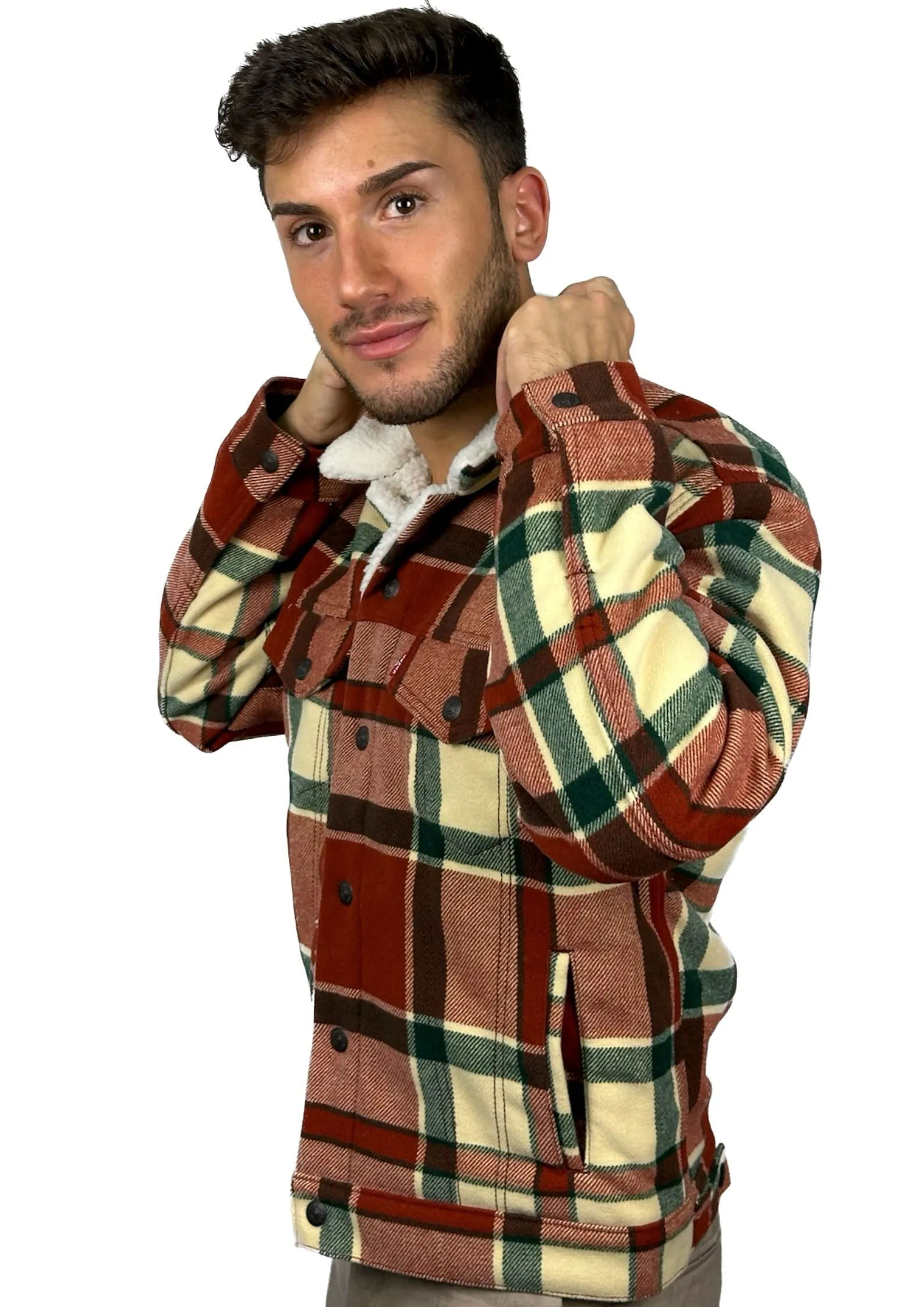 Chaqueta  Levi´s PLAID SHERPA TRUCK-CHOCOLATE TRUFFLES