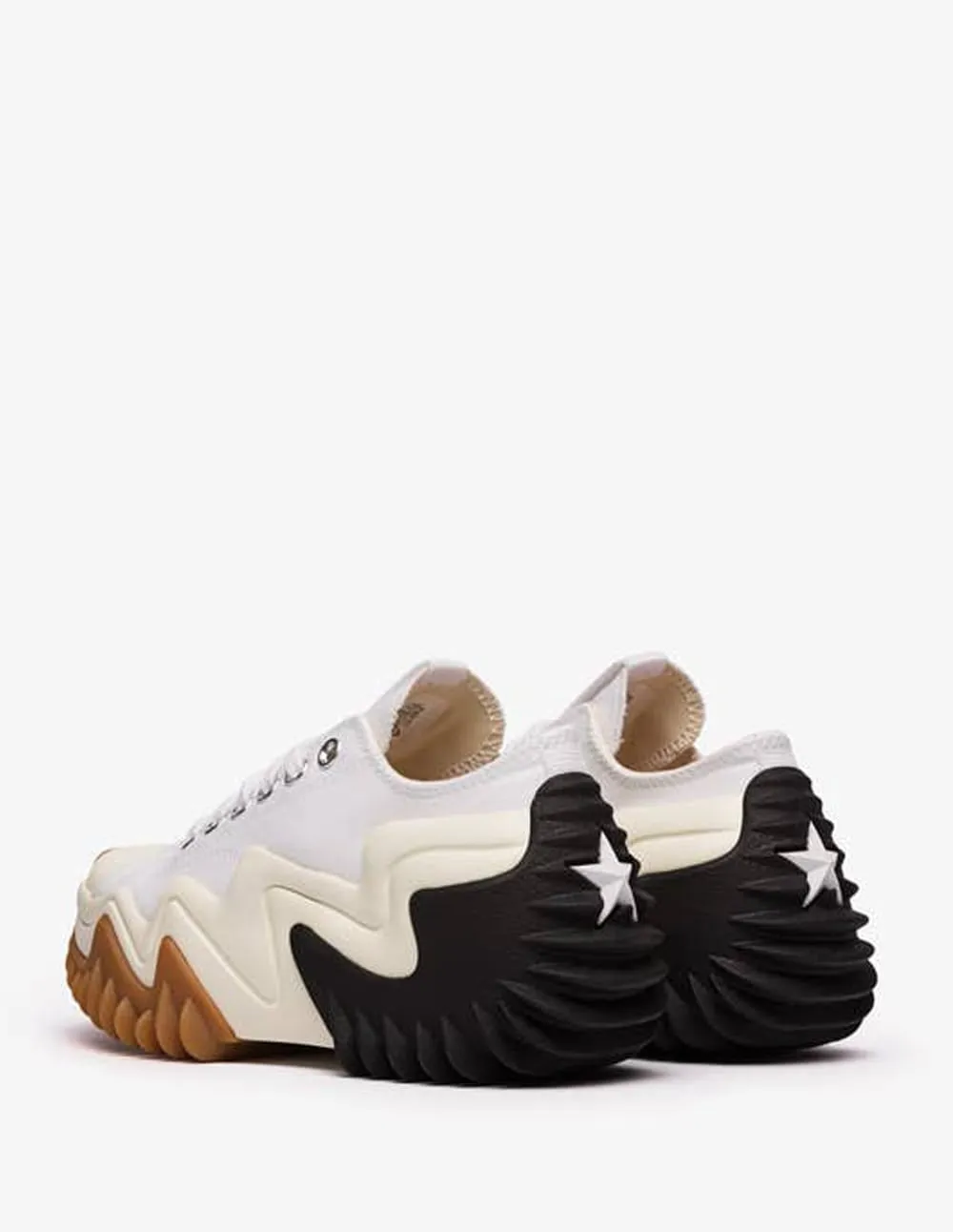 Converse Run Star Motion OX Platform Blancas y Negras Unisex