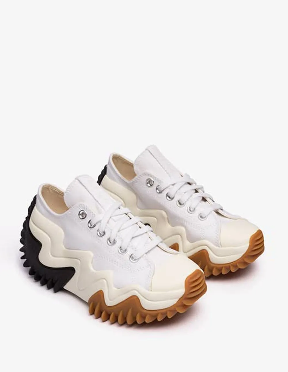 Converse Run Star Motion OX Platform Blancas y Negras Unisex