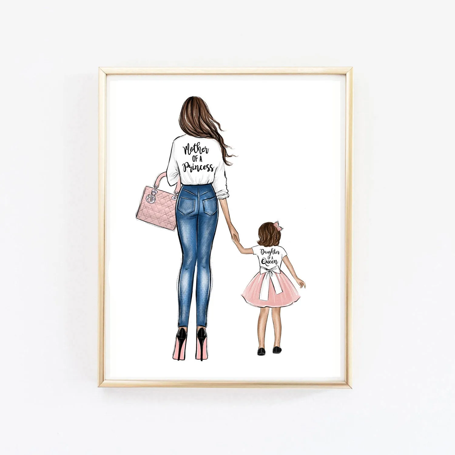 Mother of a princess art fashion illustration