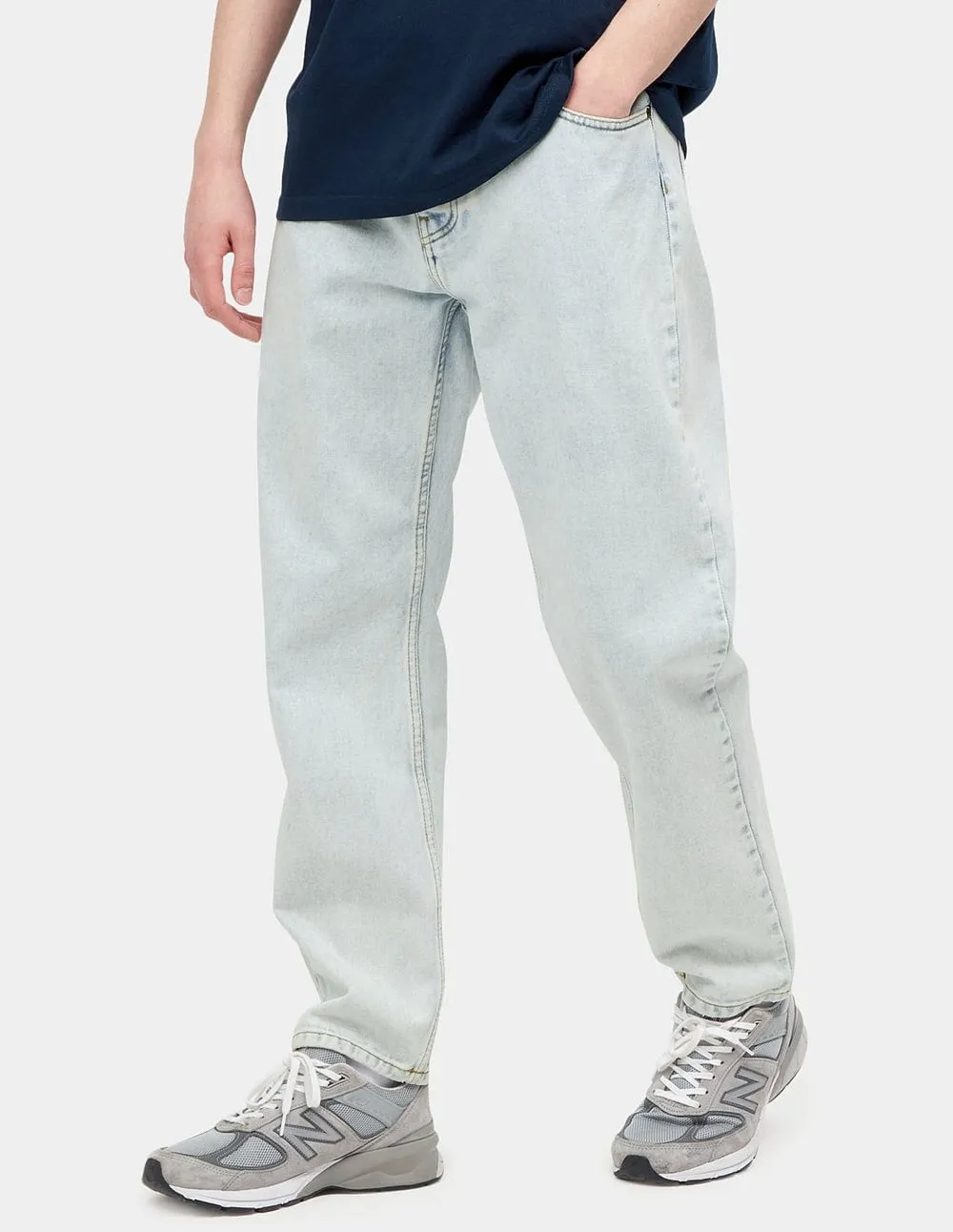 Pantalones Vaqueros Carhartt WIP Newel Azules Claro Hombre