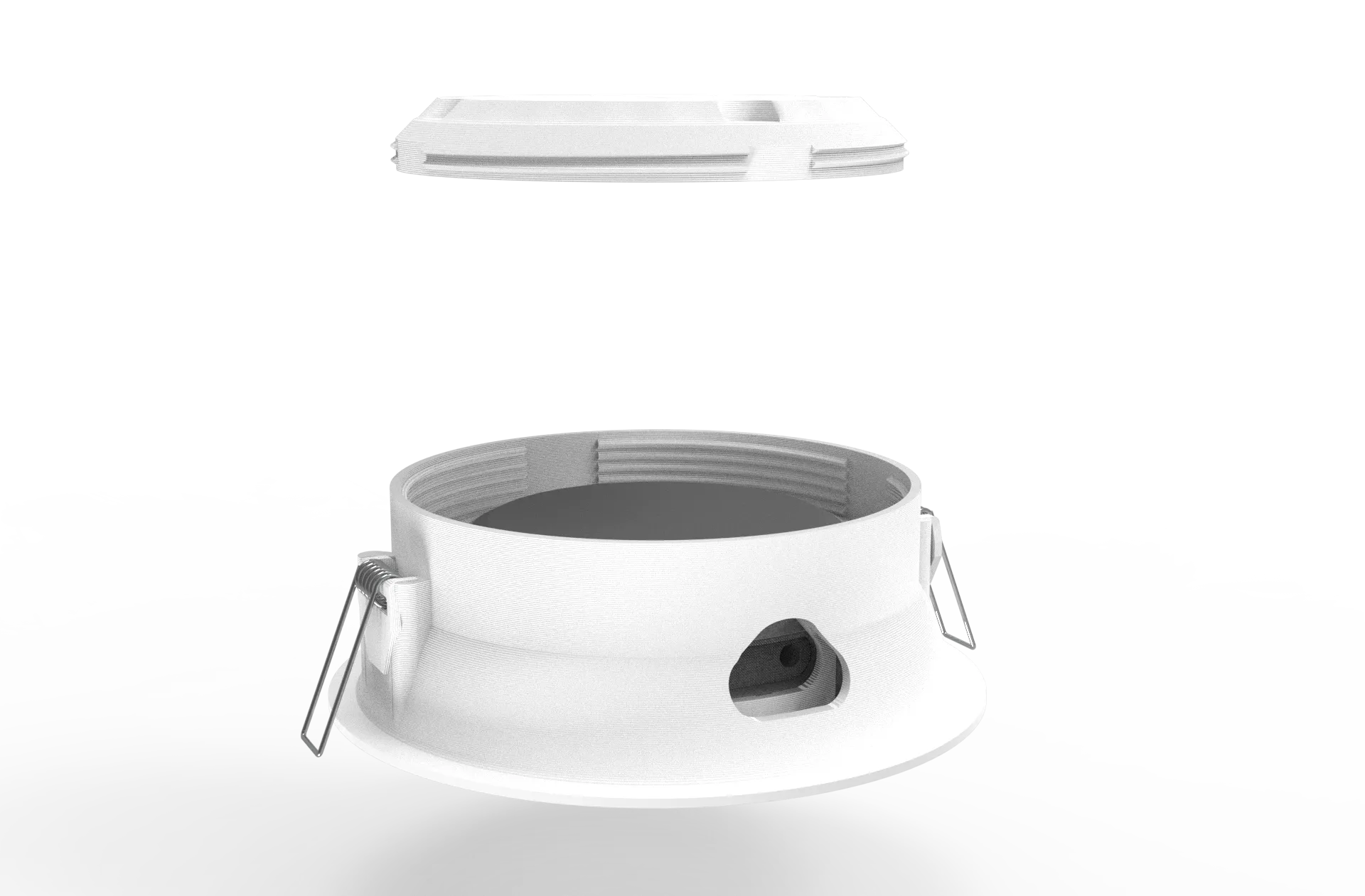 Suporte para embutir no teto, parede ou mesa Splin para Smart Home compatível com Echo dot 3  e Google Home/Nest