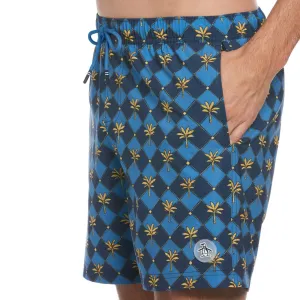 Traje De Baño Stretch Con Estampado De Palmeras