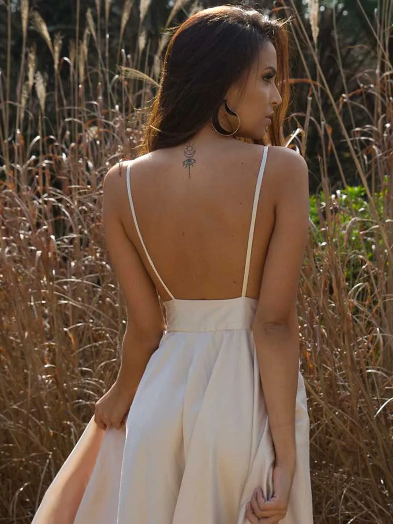 VESTIDO LONGO BRANCO MARFIM