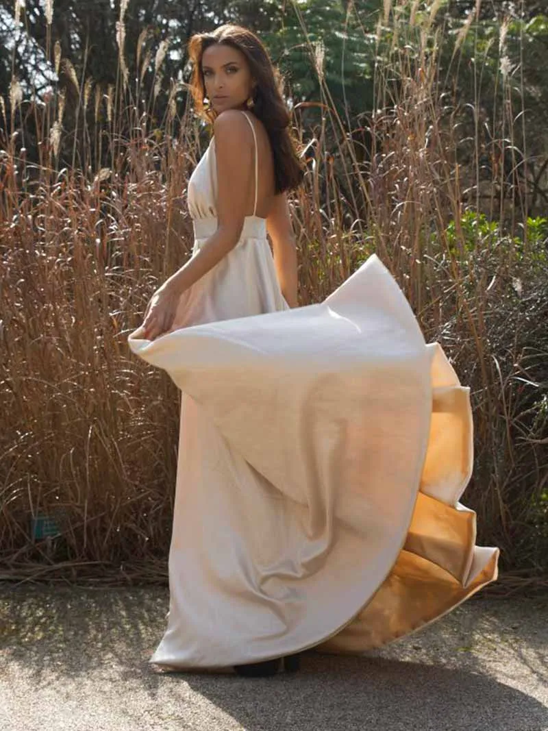 VESTIDO LONGO BRANCO MARFIM