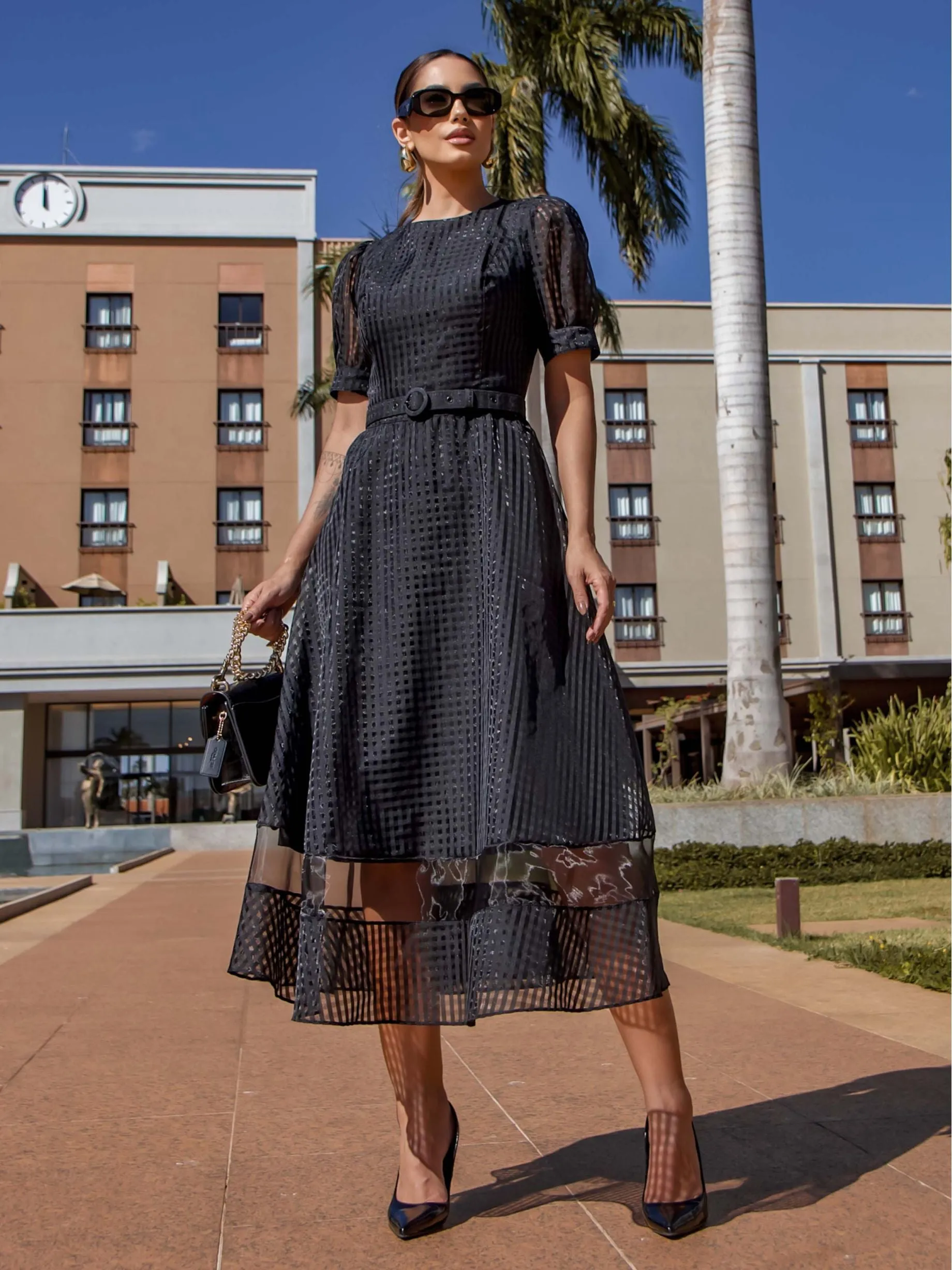 Vestido Luzia Fazzolli Melinda Com Cinto